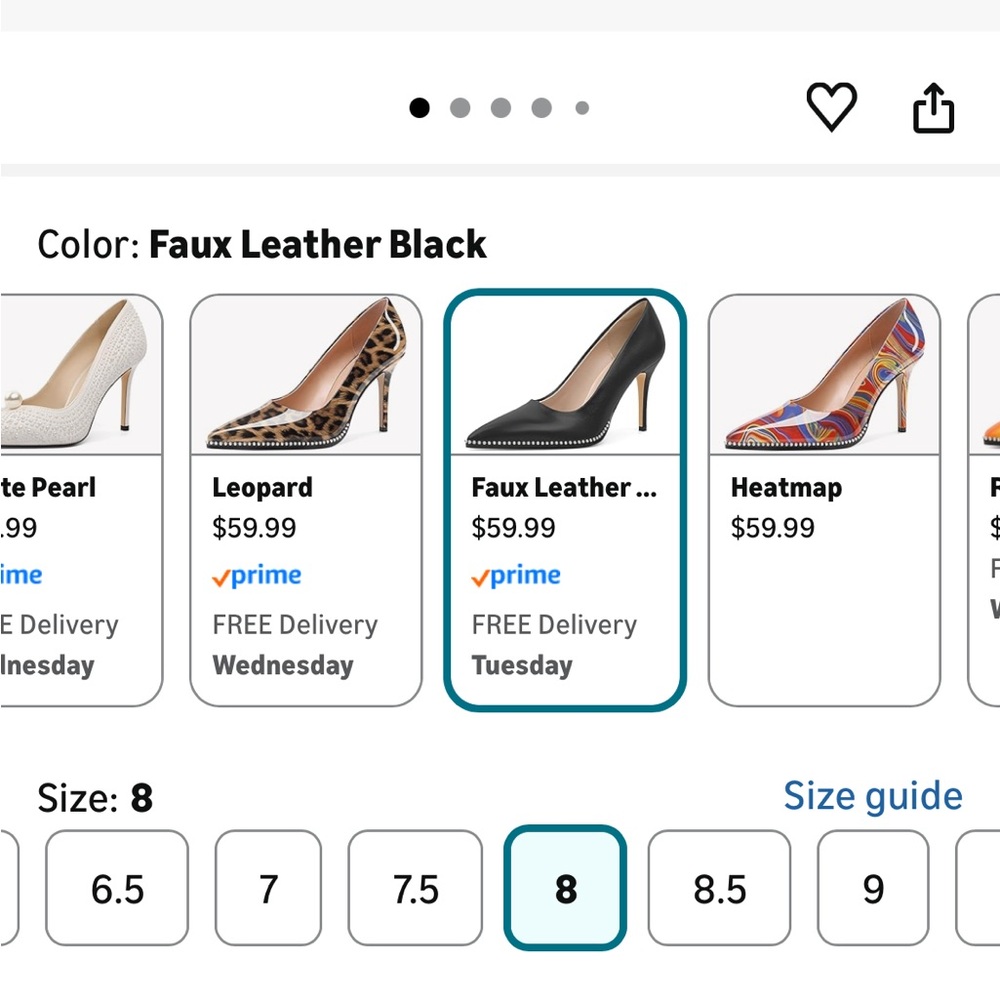 Elegant Black Women's Heels - Picture 6 of 6